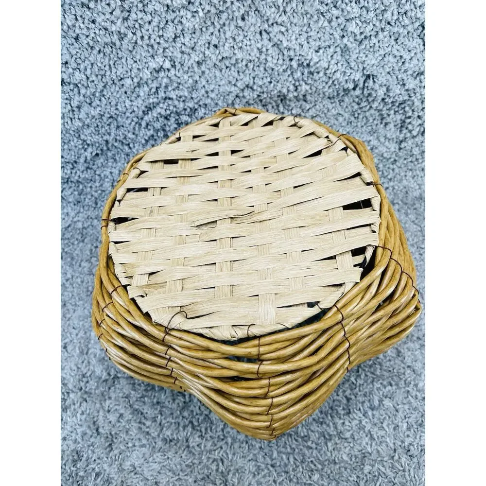 Pumpkin Rattan Basket Rustic American Country Decorative Home Decor New
